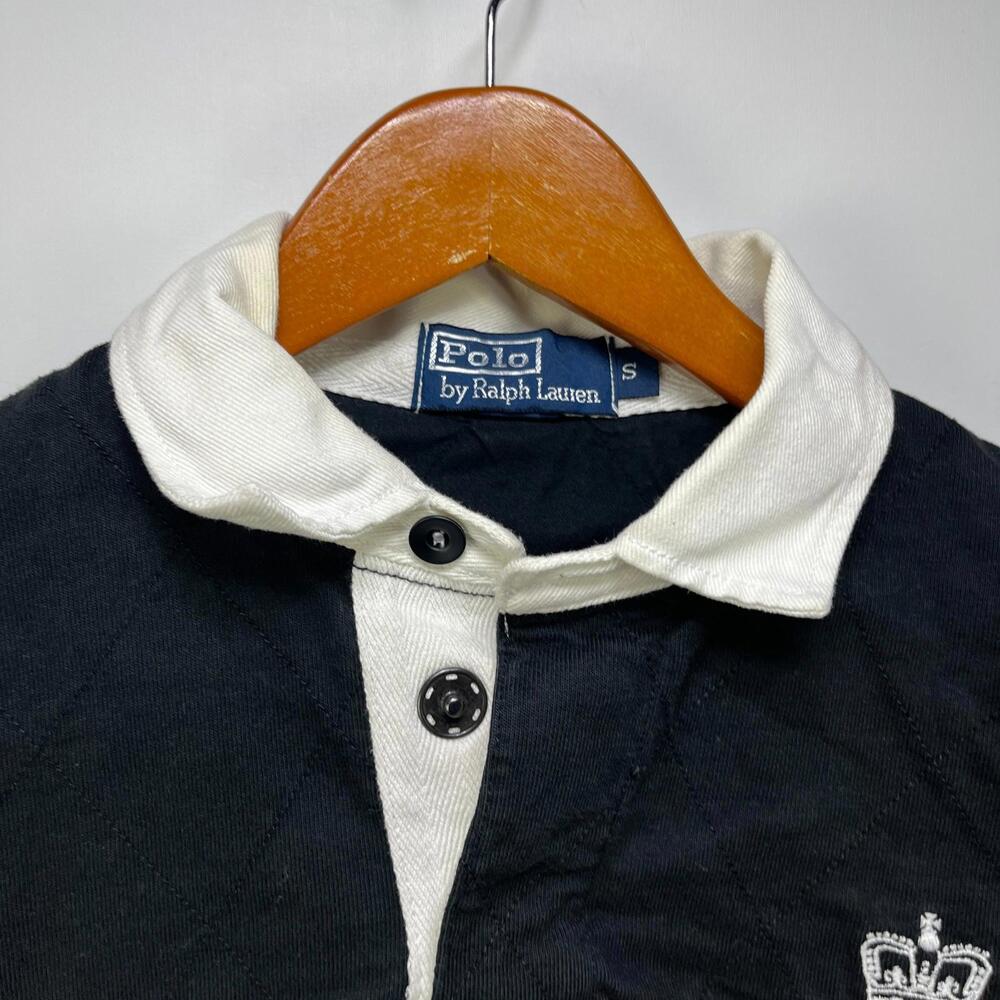 Vintage 90s Polo Ralph Lauren Rugby  Long Sleeve Shirt Small - Picture 4 of 15